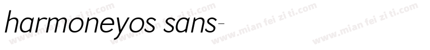 harmoneyos sans字体转换